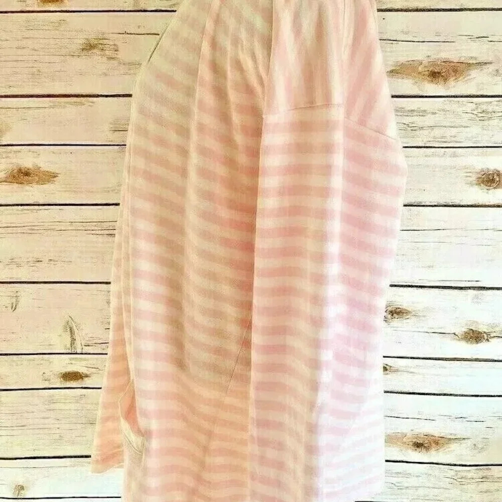 CURRENTS Women Long Sleeve Button Down Striped V-Neck Cardigan Top Size Medium - Picture 3 of 12